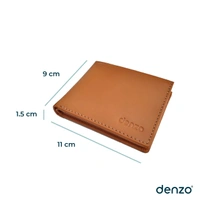 Denzo Men's Bi-fold Leather Wallet With Advanced Rfid Protection | Genuine Imported Leather Wallet 