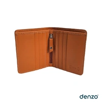 Denzo Men's Bi-fold Leather Wallet With Advanced Rfid Protection | Genuine Imported Leather Wallet  - DEN-TAN-FLP
