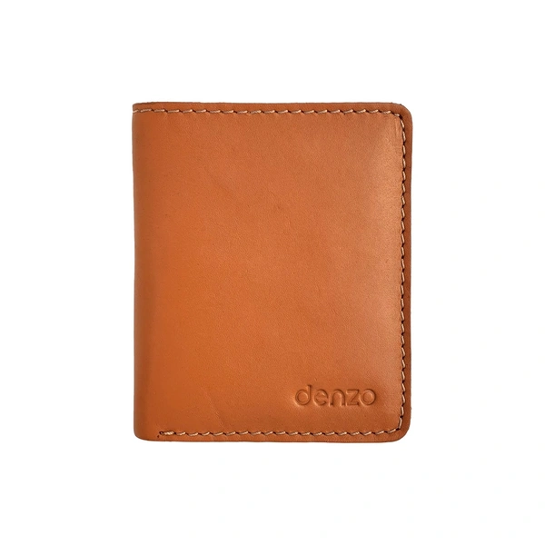 Denzo Men's Bi-fold Leather Wallet With Advanced Rfid Protection | Genuine Imported Leather Wallet  - DEN-TAN-FLP