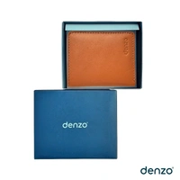 Denzo Men's Bi-fold Leather Wallet With Advanced Rfid Protection | Genuine Imported Leather Wallet  - DEN-TAN-FLP