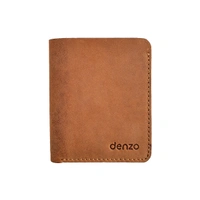 Denzo Men's Bi-fold Leather Wallet With Advanced Rfid Protection | Genuine Imported Leather Wallet  - DEN-BIF-TAN