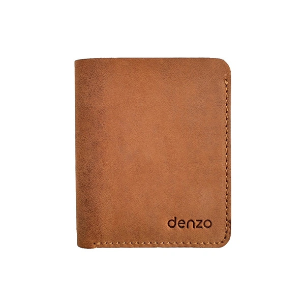 Denzo Men's Bi-fold Leather Wallet With Advanced Rfid Protection | Genuine Imported Leather Wallet  - DEN-BIF-TAN
