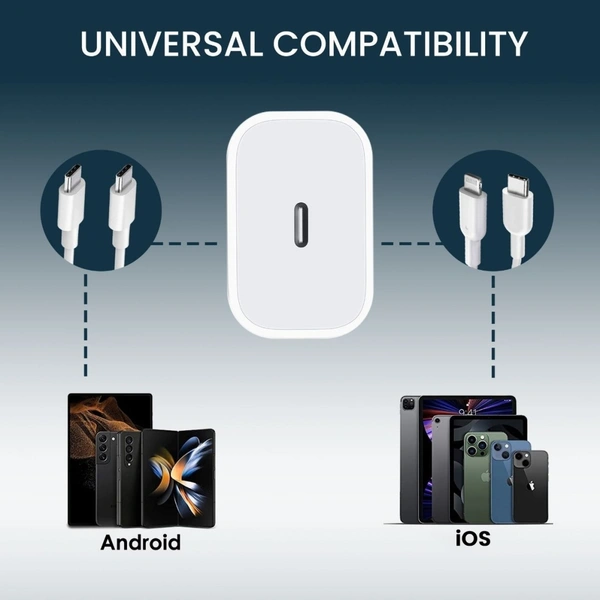 20W Power Adapter for iPhone Master Clone with 6 months seller warranty - 6 Months Cybzone Warranty