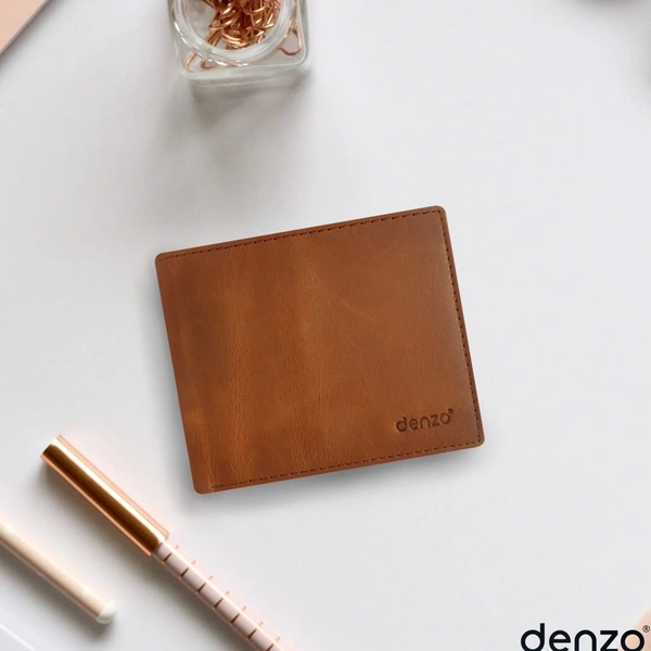 Denzo Men's Bi-fold Leather Wallet With Advanced Rfid Protection | Genuine Imported Leather Wallet 