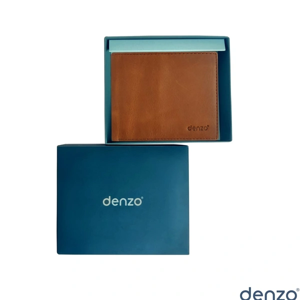 Denzo Men's Bi-fold Leather Wallet With Advanced Rfid Protection | Genuine Imported Leather Wallet 