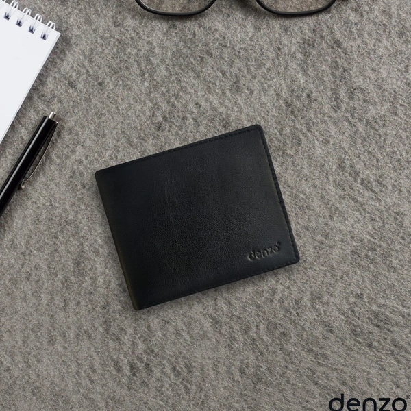 Denzo Men's Bi-fold Leather Wallet With Advanced Rfid Protection | Genuine Imported Leather Wallet