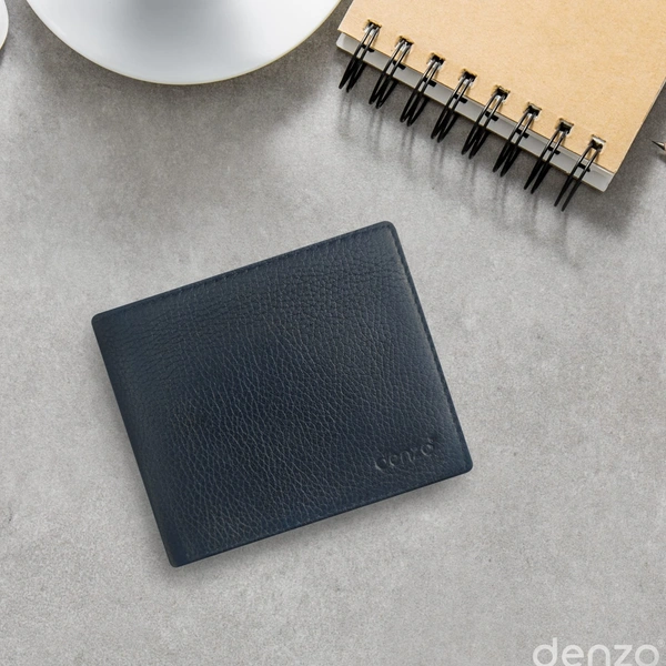 Denzo Men's Bi-fold Leather Wallet With Advanced Rfid Protection | Genuine Imported Leather Wallet 