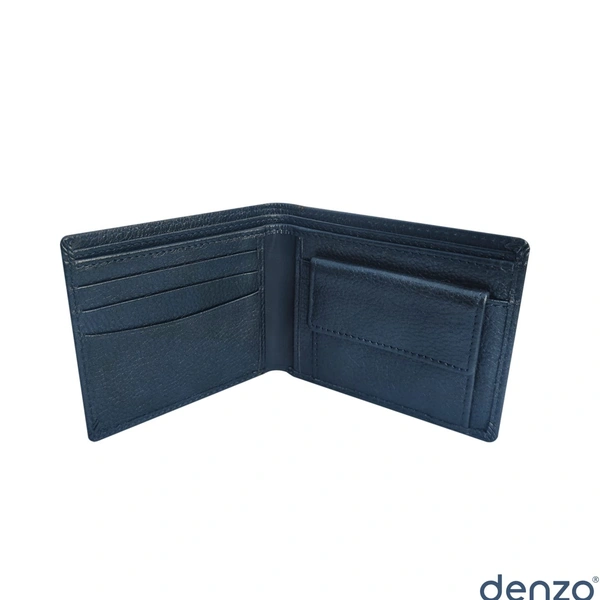 Denzo Men's Bi-fold Leather Wallet With Advanced Rfid Protection | Genuine Imported Leather Wallet 