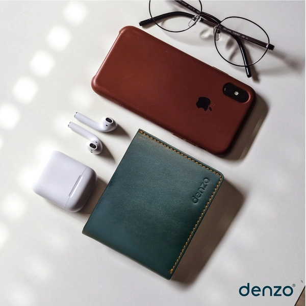 Denzo Men's Bi-fold Leather Wallet With Advanced Rfid Protection | Genuine Imported Leather Wallet  