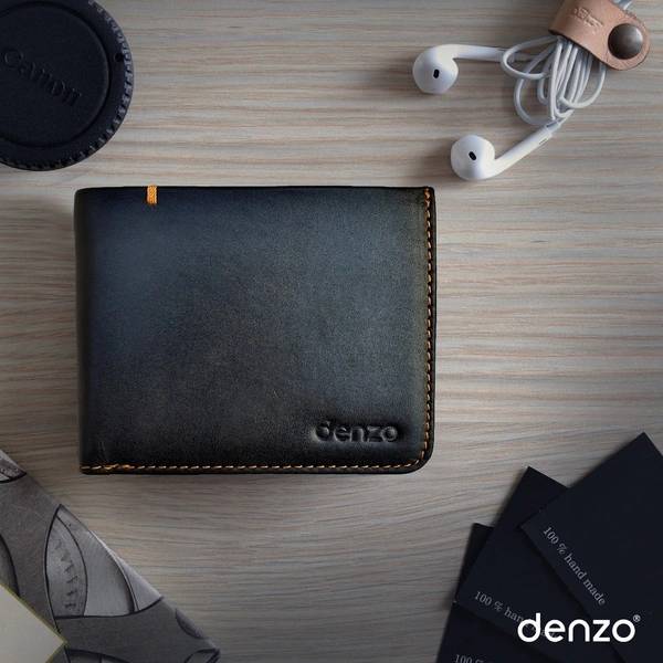 Denzo Men's Bi-fold Leather Wallet With Advanced Rfid Protection | Genuine Imported Leather Wallet  