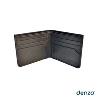 Denzo Men's Bi-fold Leather Wallet With Advanced Rfid Protection | Genuine Imported Leather Wallet  - Black
