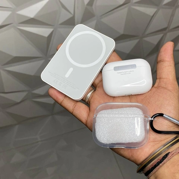 Magnetic Power Bank 5000mAh, Air Pods Pro 2 Premium Quality With Silicon Case Combo Offer 