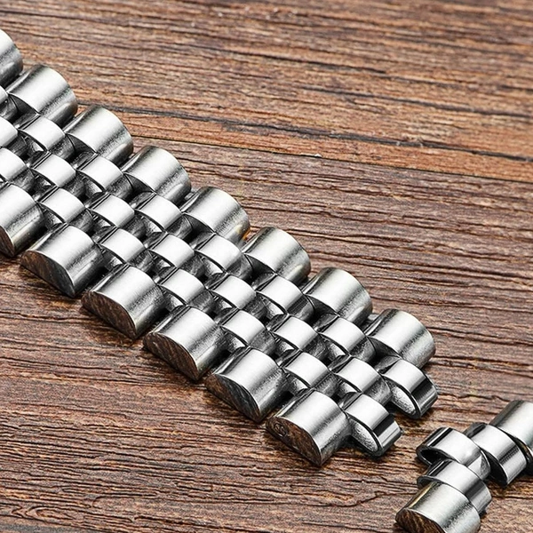 Silver Link Metal Strap For Apple Watch Series 8/7/6/5/4/3/2/1 SE Ultra