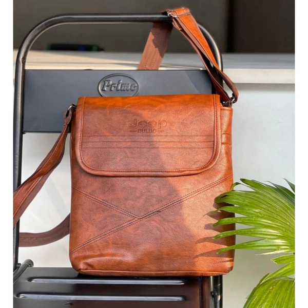 Jeep Ultra Sporty Messenger Sling Bag For Multipurpose Use - Tan