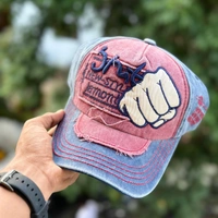 Winter and Summer New Eagle Embroidery, Washed, Distressed, Letters, Baseball Caps, Men and Women, Cotton Shade Outdoor Sports - SRCFW1