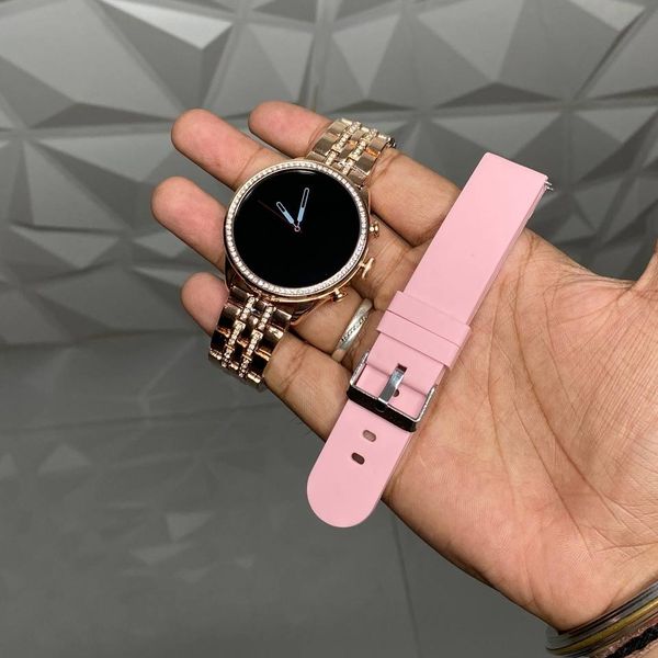 Generation 9 Smartwatch | Experience The Good Quality Display With Premium Quality Metal Strap For Her  - Gold