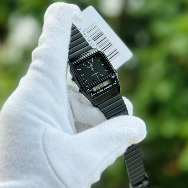 Casi0 AQ-800E-1A Vintage Analog Digital Black Dial Quartz Unisex Watch With  High Quality Strap Best finishing Body & Case | Quarzuhren