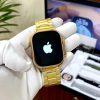 One Of The Latest Ultra Smartwatch With 5 Different Strap Combo | Best Quality Products - Gold