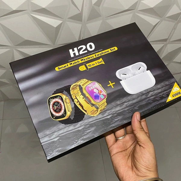 Festival Gift Combo Set 10 in 1 | Ultra Smartwatch, Tws Pro , Case and 7 Straps 