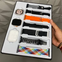 Festival Gift Combo Set 10 in 1 | Ultra Smartwatch, Tws Pro , Case and 7 Straps 