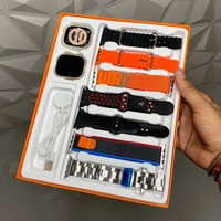 7 Watch Straps Smartwatch Set S100 Ultra Protective Case Wireless Charging