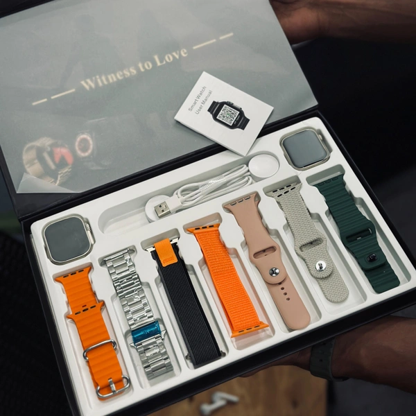 2024 High Quality WS-L9 Smartwatch Set Series9 7in2 Watch 8 Waterproof straps Bands 2 watches ultra 8 WS-L9 Smart Watch For Couples