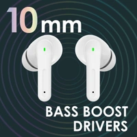 itel T1 Air Truly Wireless Earbuds with 20H Playtime, IPX5 Water Resistant, 10MM Bass Boost Drivers, Voice Assistant, Fully Touch Controlled and Type-C Charging (White)