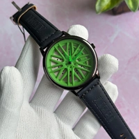 Ybely 3d Car Wheel Watch With High Quality Strap Best finishing Body & Case - TFW1
