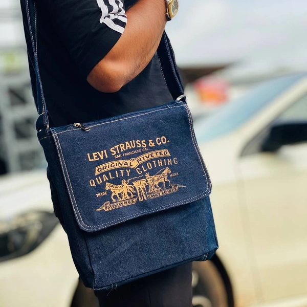 Premium Vintage Arts Bag | Ultra Sporty Messenger Sling Bag For Multipurpose Use - Blue