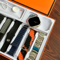 8 In 1 Strap Series 8 Ultra 49 MM Smartwatch | 8 Straps Premium Straps With 1 Case