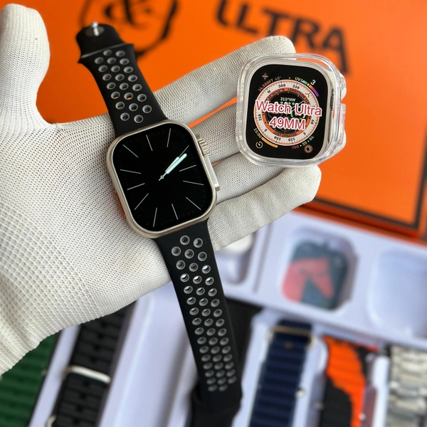 8 In 1 Strap Series 8 Ultra 49 MM Smartwatch | 8 Straps Premium Straps With 1 Case