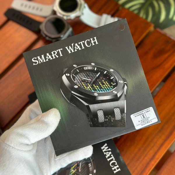 Wearfit Premium Dual Strap Smartwatch With Always On Display | Smooth Interface, Wireless Charging - Silver Body
