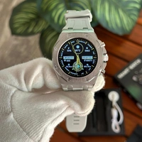 Wearfit Premium Dual Strap Smartwatch With Always On Display | Smooth Interface, Wireless Charging - Silver Body