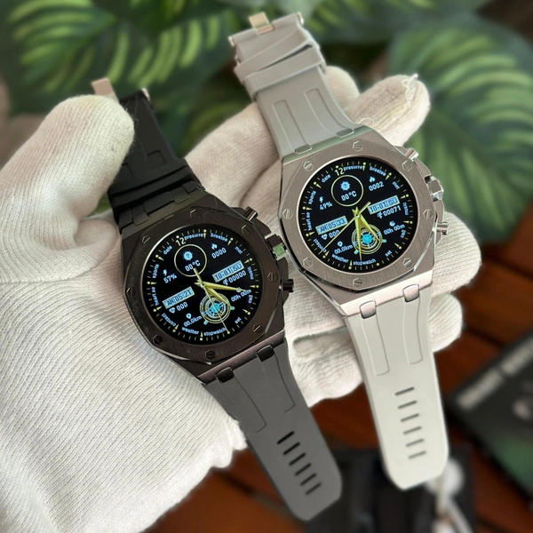 Wearfit Premium Dual Strap Smartwatch With Always On Display | Smooth Interface, Wireless Charging - Black Body