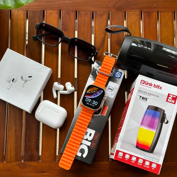 Most Awaited Budget Combo | Hiwatch Pro T900 Ultra Smartwatch, Wireless Buds, Original Link Bits Light Speaker With Sunglass