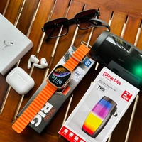 Most Awaited Budget Combo | Hiwatch Pro T900 Ultra Smartwatch, Wireless Buds, Original Link Bits Light Speaker With Sunglass