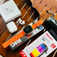Most Awaited Budget Combo | Hiwatch Pro T900 Ultra Smartwatch, Wireless Buds, Original Link Bits Light Speaker With Sunglass