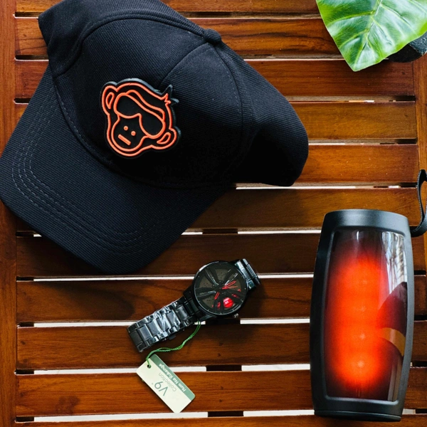 Most Awaited Budget Combo | Premium Quality Cap, 5W Bluetooth Speaker, 3d Car Wheel Watch 