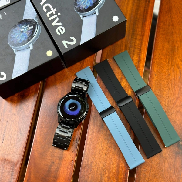 Active 2 Best Quality Smartwatch With 4 Different Color Premium Straps | 2.5D Curve HD Screen Full Touch Upto 1*2 days Battery Backup