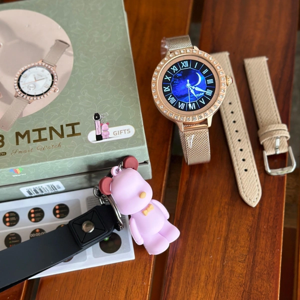 Wearfit HW13 Mini Soprt Smartwatch, Bluetooth Calling Support, Always On Display, Premium Box Packing With 2 Premium Straps And Premium Keychain - 1 Month Cybzone Warranty