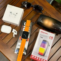 Most Awaited Budget Combo | T900 Ultra Smartwatch, Air Pods Pro Usa Quality, Original Link Bits Light Speaker, Sunglass