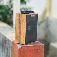 Authentic Product Radid 28 20W Wooden Portable Wireless Splashproof Bluetooth Sonilex Speaker With In-Built FM Radio And Mic (Wooden)