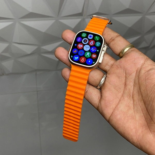 Ts Ultra 2 With Strap Lock And Action Button Working, Edge To Edge Display, Smoothest User Interface - Orange