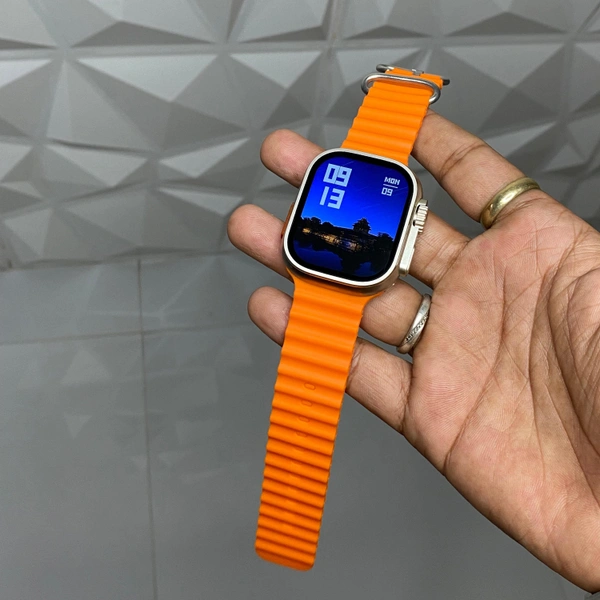 Ts Ultra 2 With Strap Lock And Action Button Working, Edge To Edge Display, Smoothest User Interface - Orange