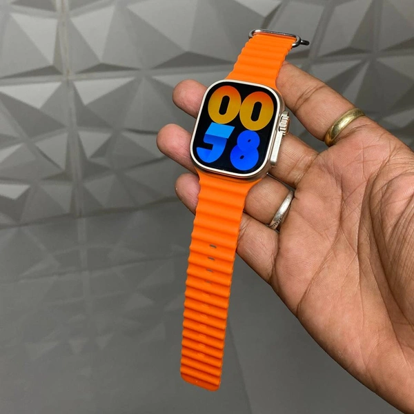 KW900 Ultra 2 Latest New Watch Of Ultra 2, Crown Working And Backside Screws With Straps Locker - Orange