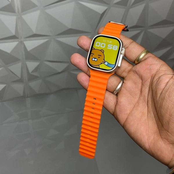 KW900 Ultra 2 Latest New Watch Of Ultra 2, Crown Working And Backside Screws With Straps Locker - Orange