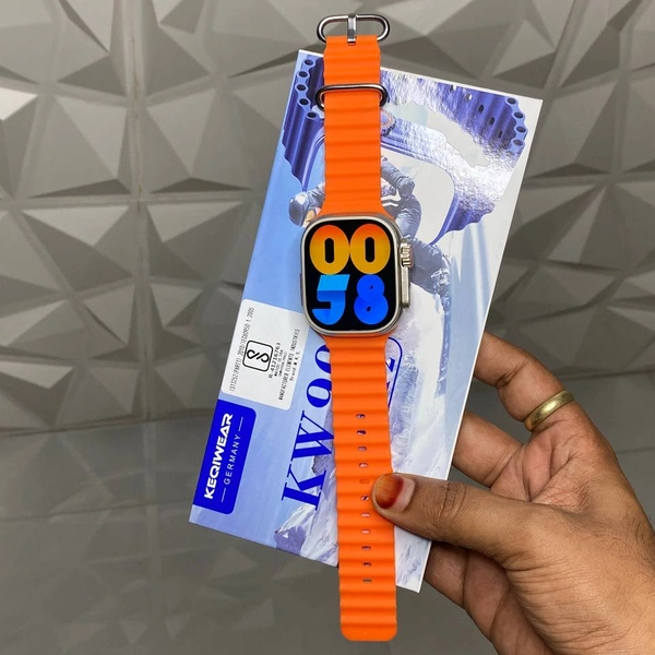KW900 Ultra 2 Latest New Watch Of Ultra 2, Crown Working And Backside Screws With Straps Locker - White