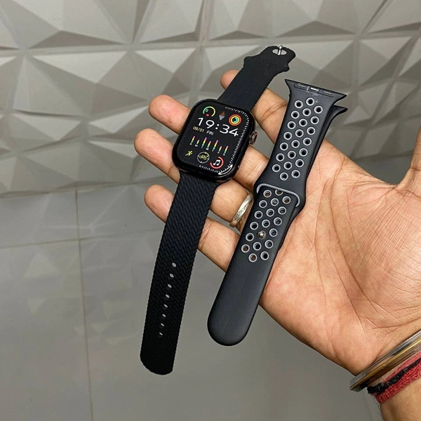 Watch Series 9 With Strap, Strap Lock, On/Off Logo, 2/3 Days Battery Backup, 15 Watch Face Inbuilt
