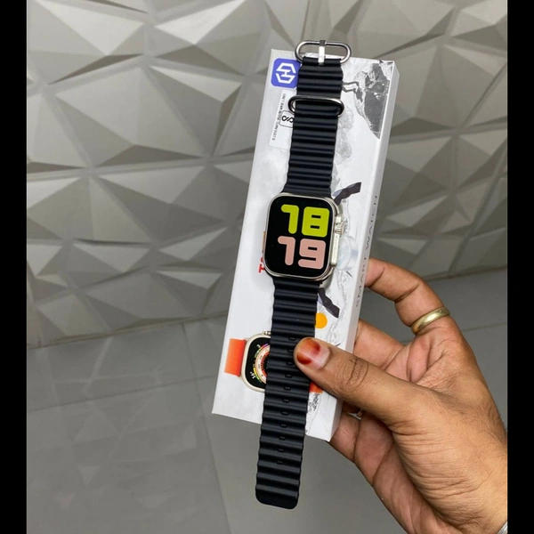 Buy 1 Get 1 Free Combo Offer, Budget Friendly T800 Series 8 Ultra Smartwatch | Aluminium Case Best Quality - Black