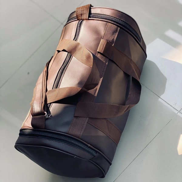 New retro small round bucket bag men and women casual trend single backpack pu leather shoulder messenger bag